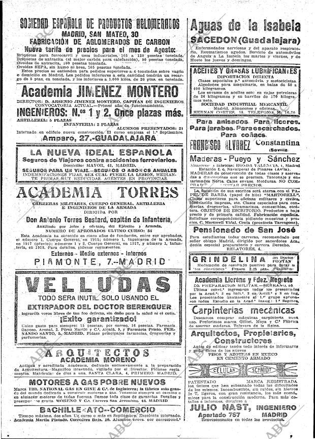 ABC MADRID 15-08-1919 página 22