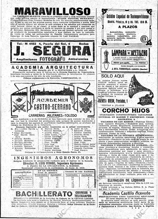 ABC MADRID 15-08-1919 página 23