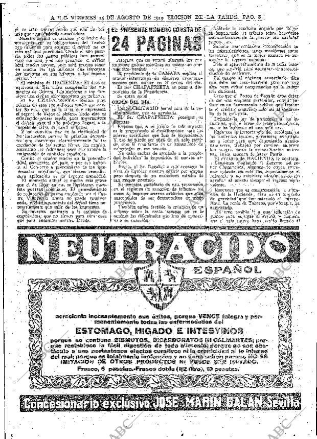 ABC MADRID 15-08-1919 página 8