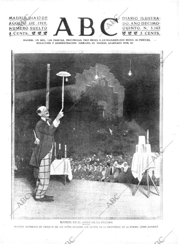 ABC MADRID 17-08-1919 página 1