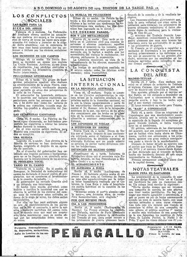 ABC MADRID 17-08-1919 página 11