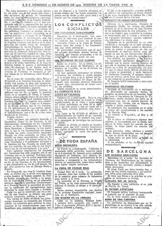 ABC MADRID 17-08-1919 página 18