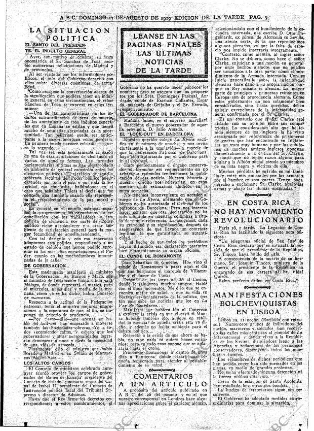 ABC MADRID 17-08-1919 página 7