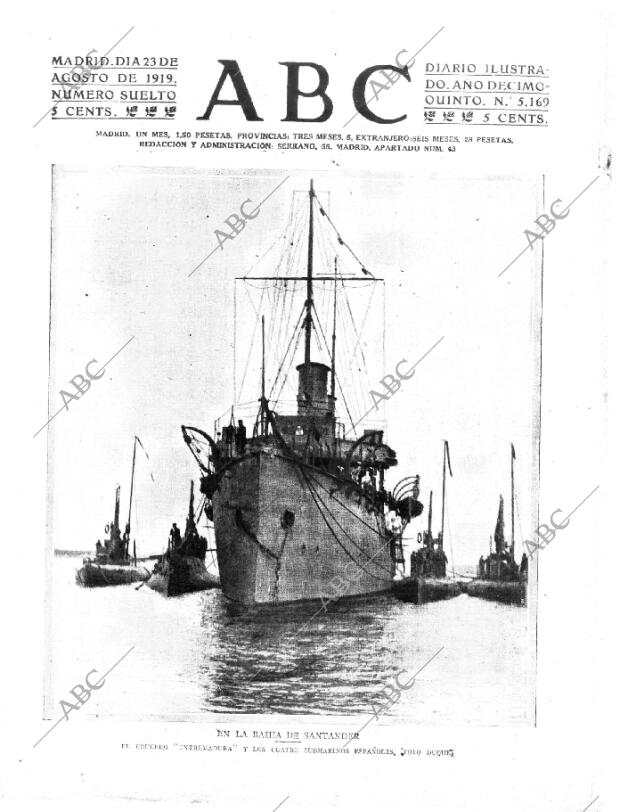 ABC MADRID 23-08-1919 página 1
