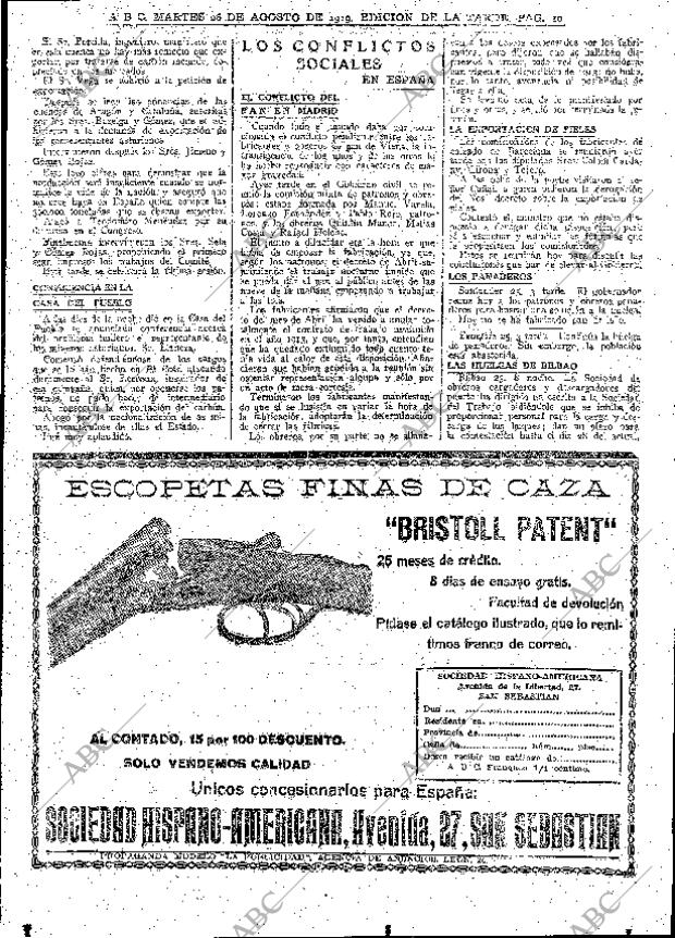 ABC MADRID 26-08-1919 página 10