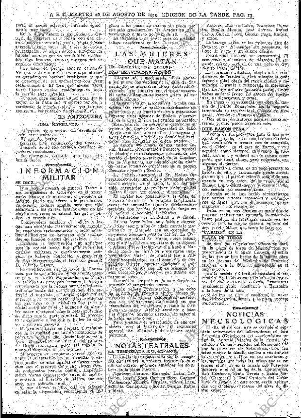 ABC MADRID 26-08-1919 página 13