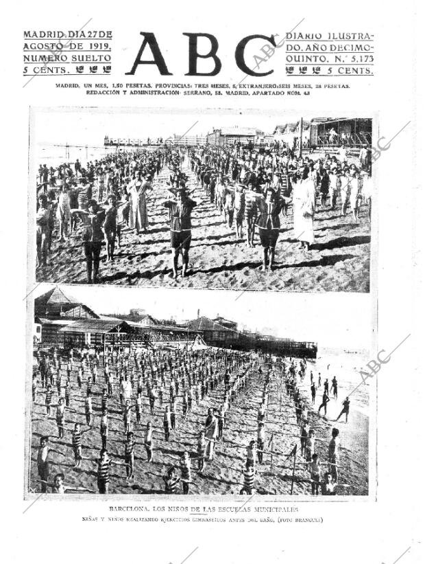ABC MADRID 27-08-1919 página 1