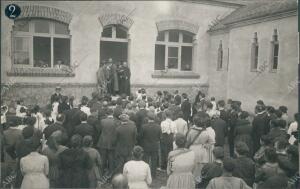 Inauguración de estas Escuelas por el rector de la Universidad de Barcelona,...