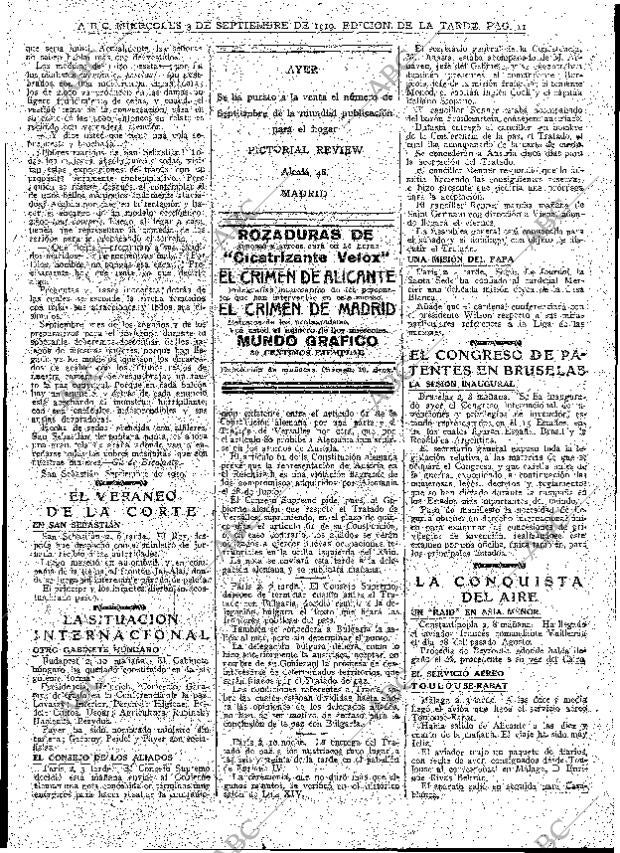 ABC MADRID 03-09-1919 página 11