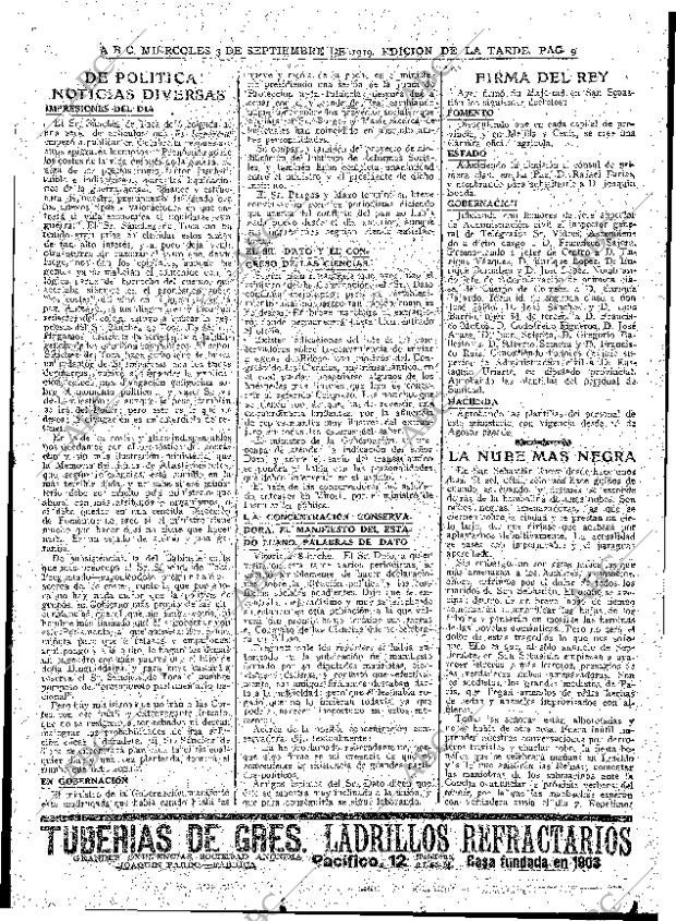 ABC MADRID 03-09-1919 página 9