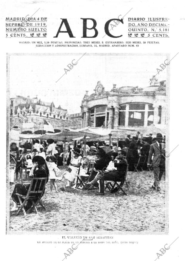 ABC MADRID 04-09-1919 página 1