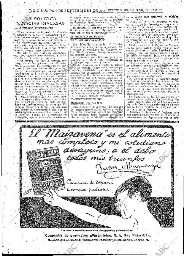 ABC MADRID 06-09-1919 página 12