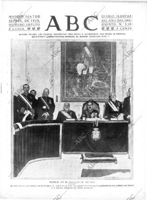 ABC MADRID 07-09-1919 página 1