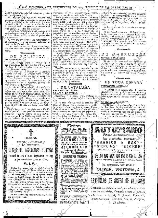 ABC MADRID 07-09-1919 página 20