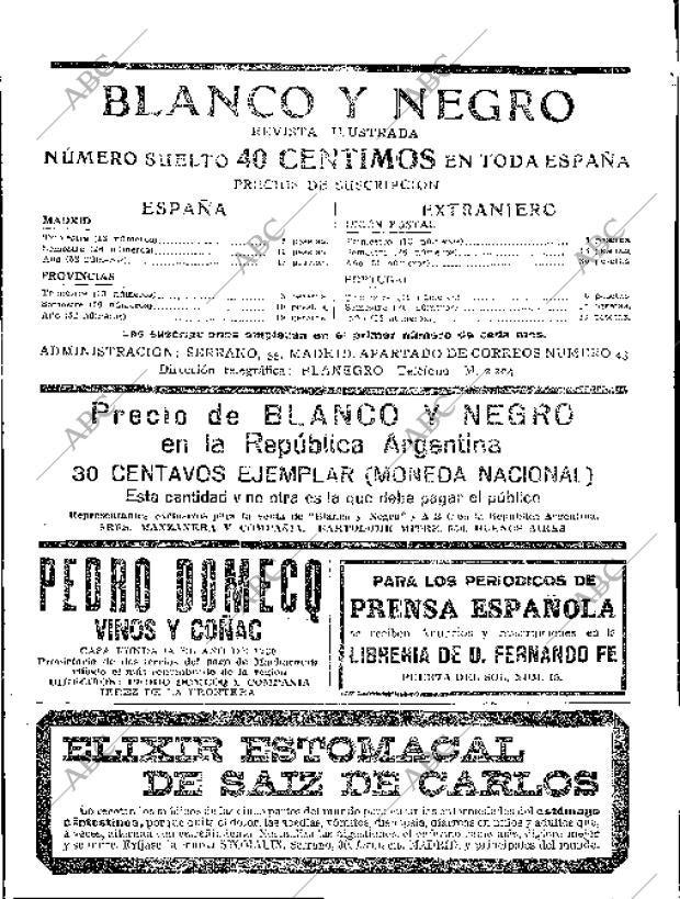 BLANCO Y NEGRO MADRID 07-09-1919 página 2