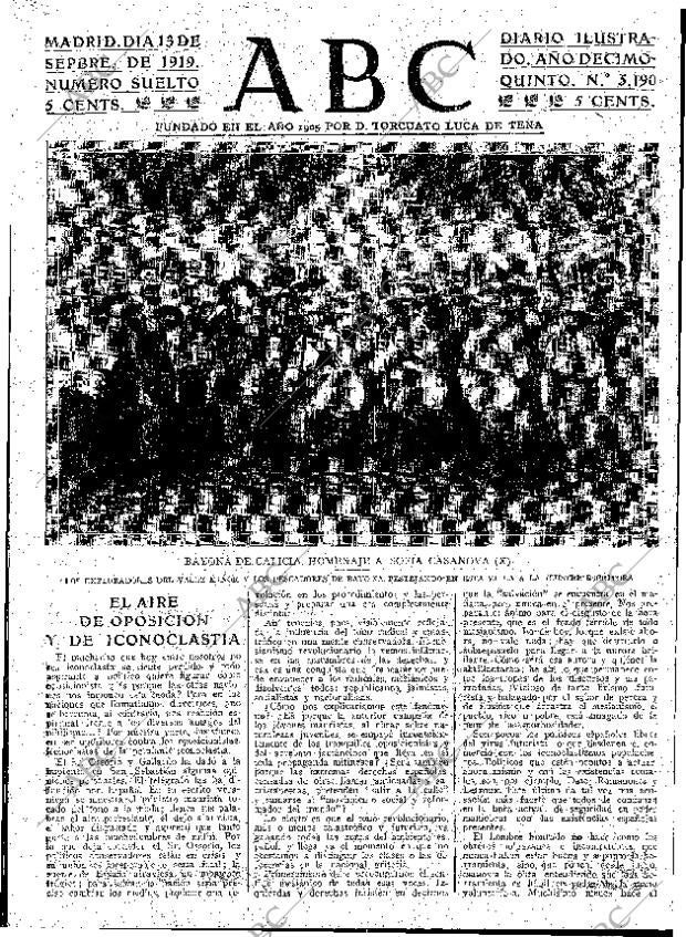ABC MADRID 13-09-1919 página 3