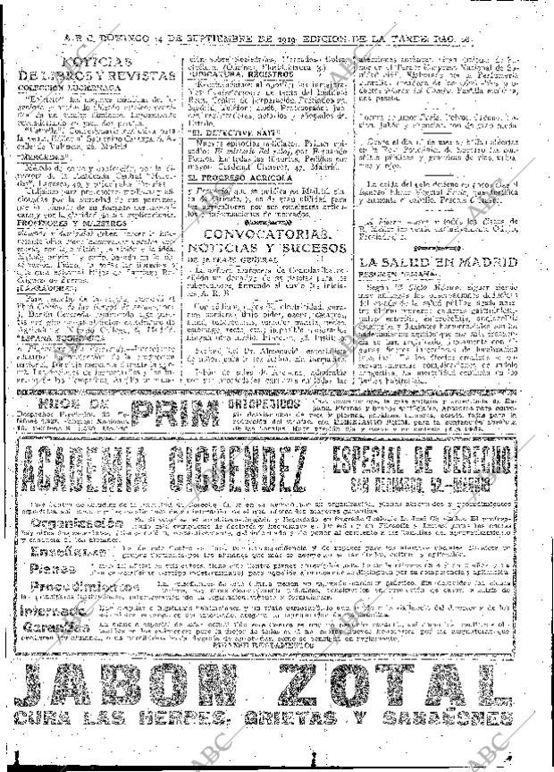 ABC MADRID 14-09-1919 página 16