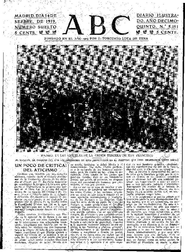 ABC MADRID 14-09-1919 página 3