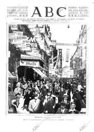 ABC MADRID 25-09-1919 página 1