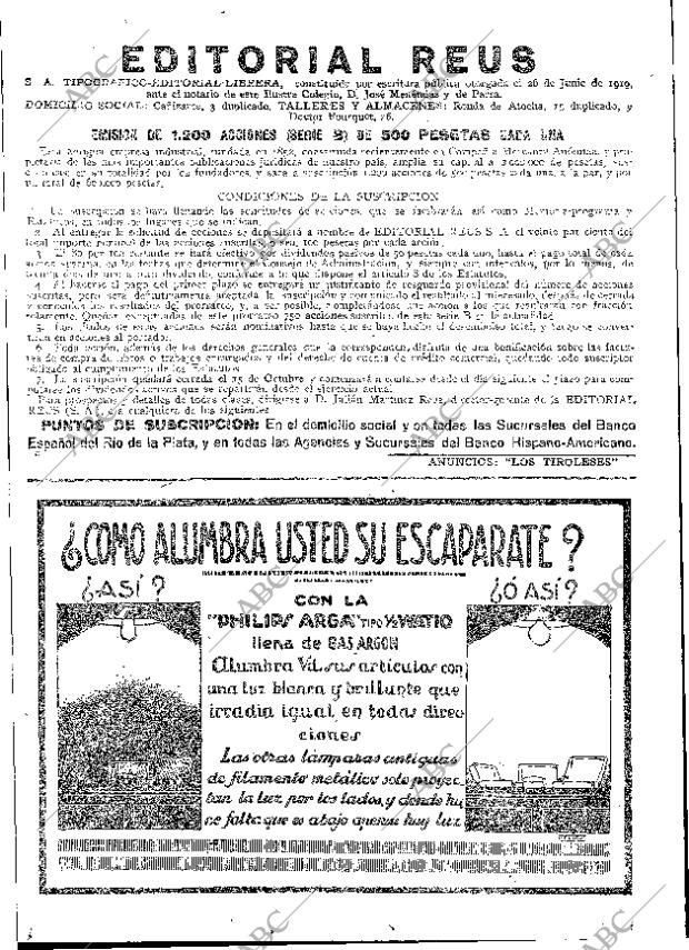 ABC MADRID 25-09-1919 página 12