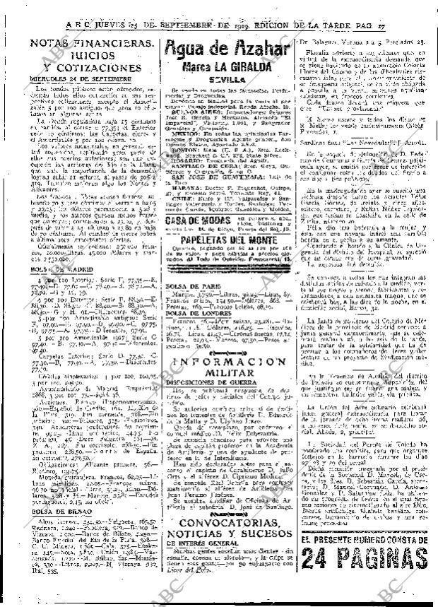 ABC MADRID 25-09-1919 página 17