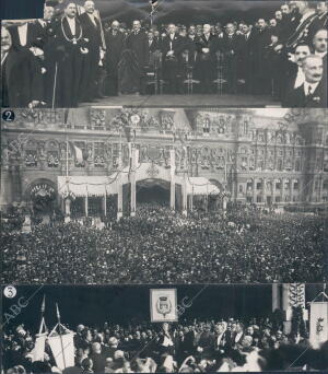 la plaza del ayuntamiento durante la Ceremonia