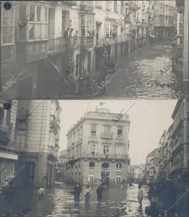 calle Mayor, después del descenso de las Aguas