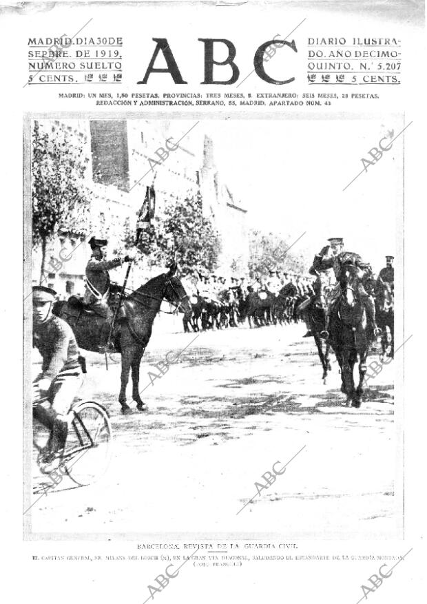 ABC MADRID 30-09-1919 página 1