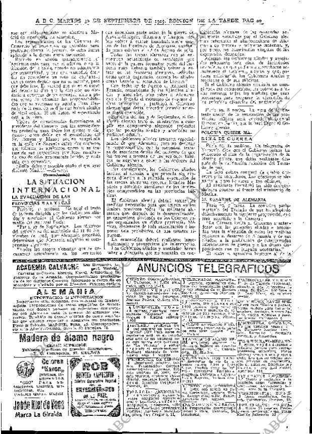 ABC MADRID 30-09-1919 página 20