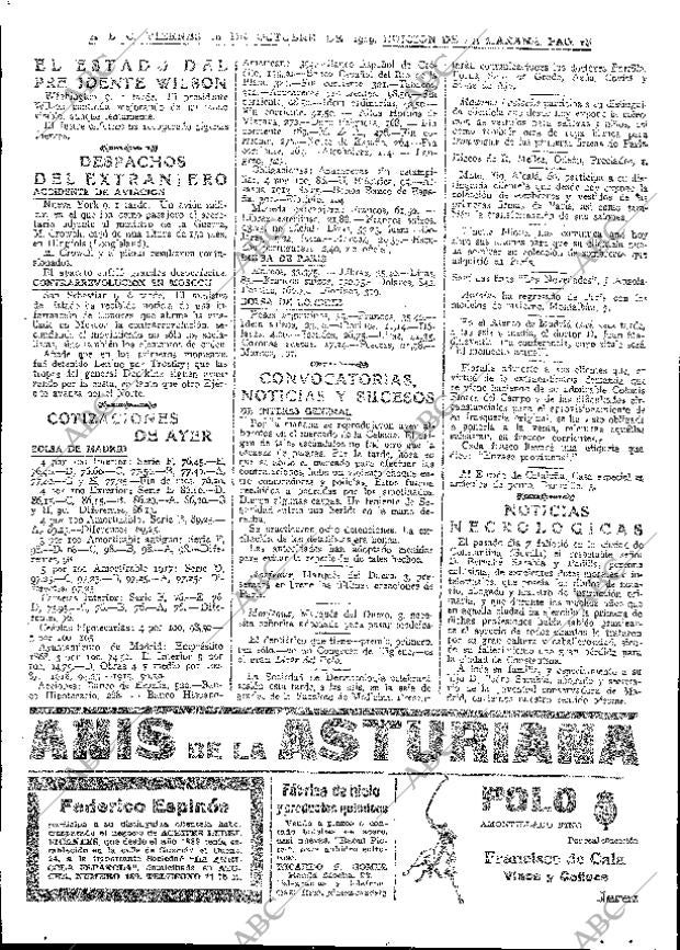 ABC MADRID 10-10-1919 página 16