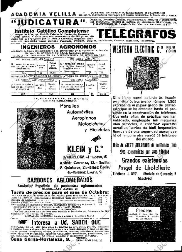 ABC MADRID 10-10-1919 página 23