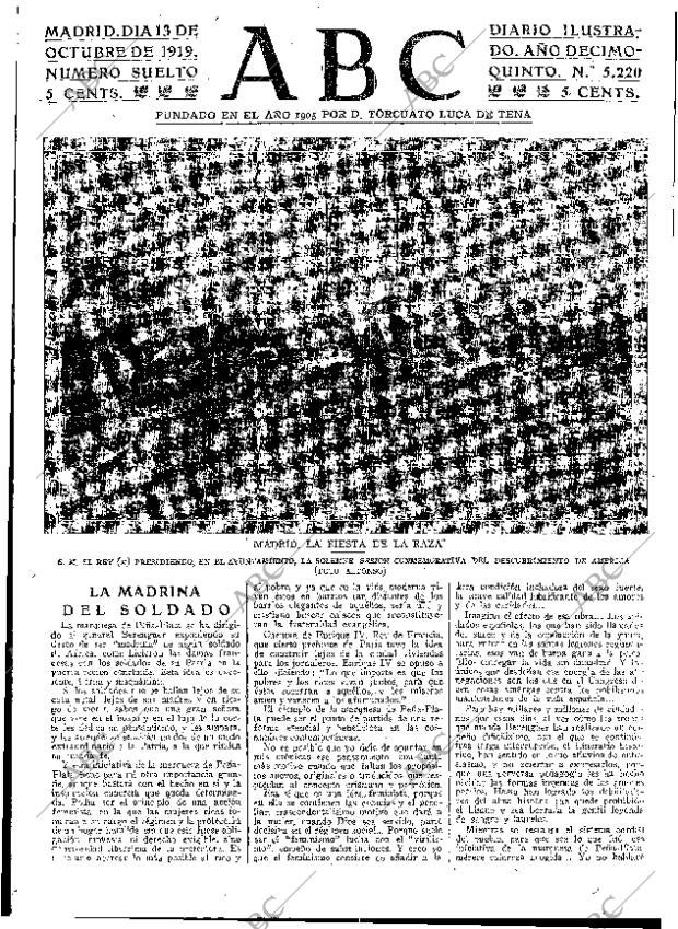 ABC MADRID 13-10-1919 página 3
