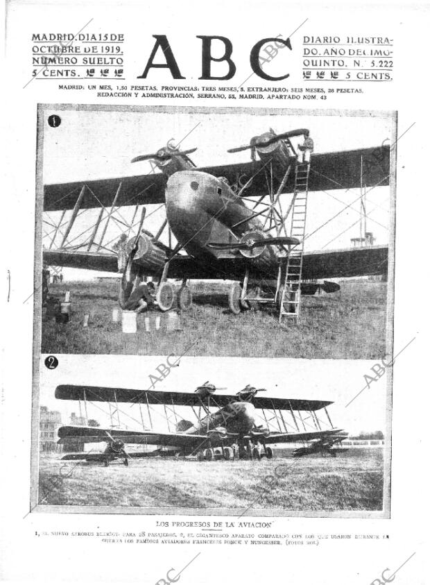 ABC MADRID 15-10-1919 página 1