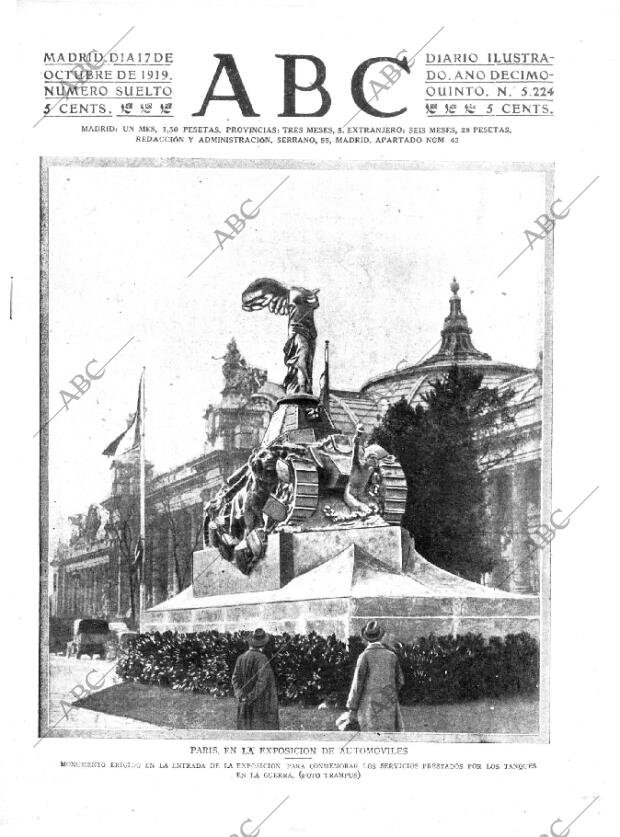 ABC MADRID 17-10-1919 página 1