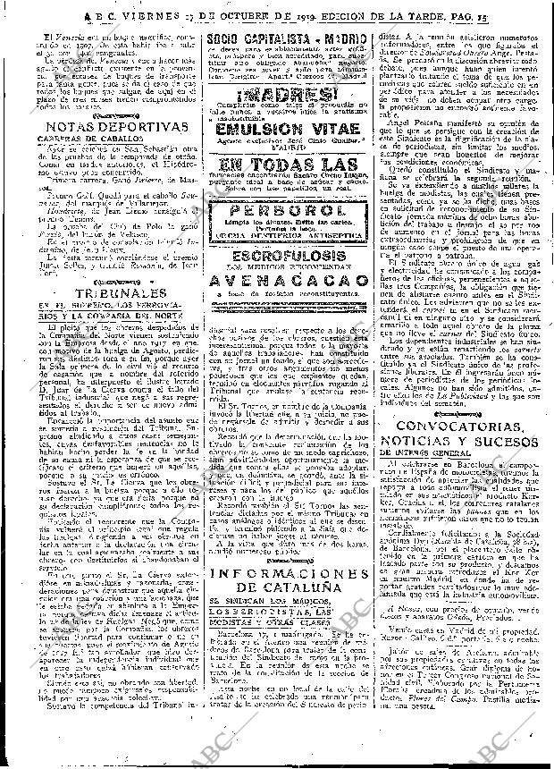 ABC MADRID 17-10-1919 página 15