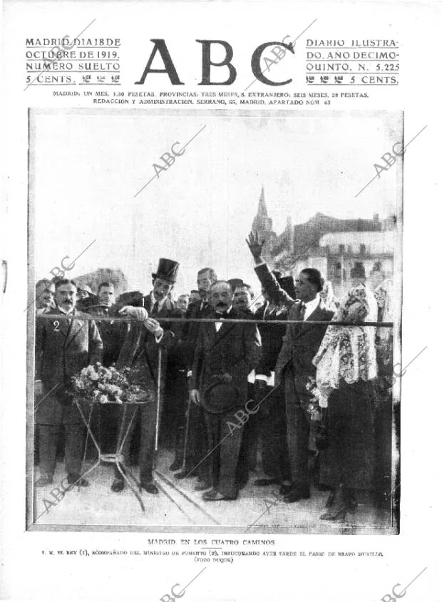 ABC MADRID 18-10-1919 página 1