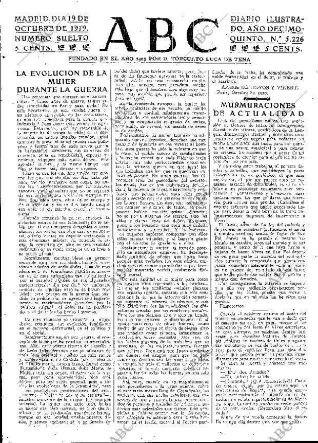 ABC MADRID 19-10-1919 página 3