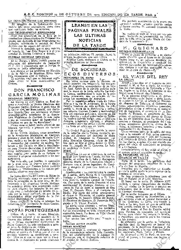 ABC MADRID 19-10-1919 página 9