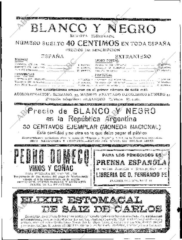 BLANCO Y NEGRO MADRID 19-10-1919 página 2