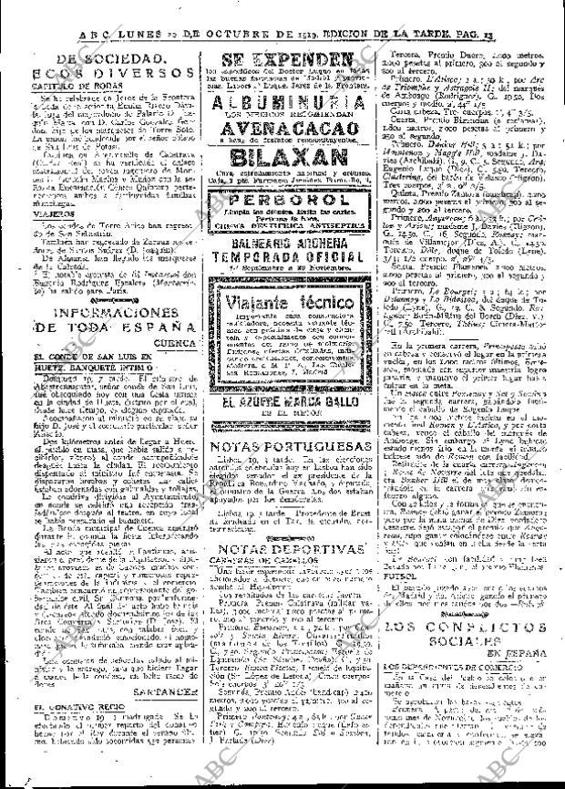 ABC MADRID 20-10-1919 página 13