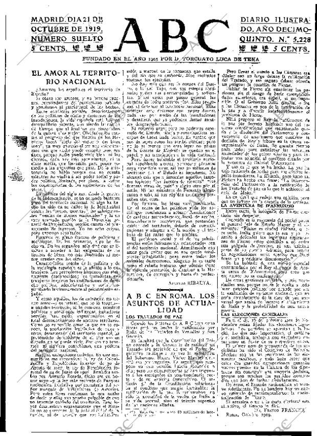 ABC MADRID 21-10-1919 página 3