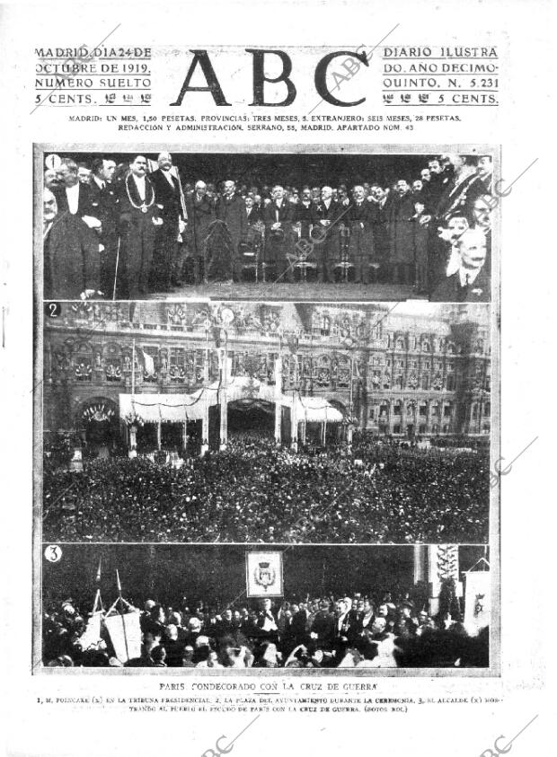 ABC MADRID 24-10-1919 página 1
