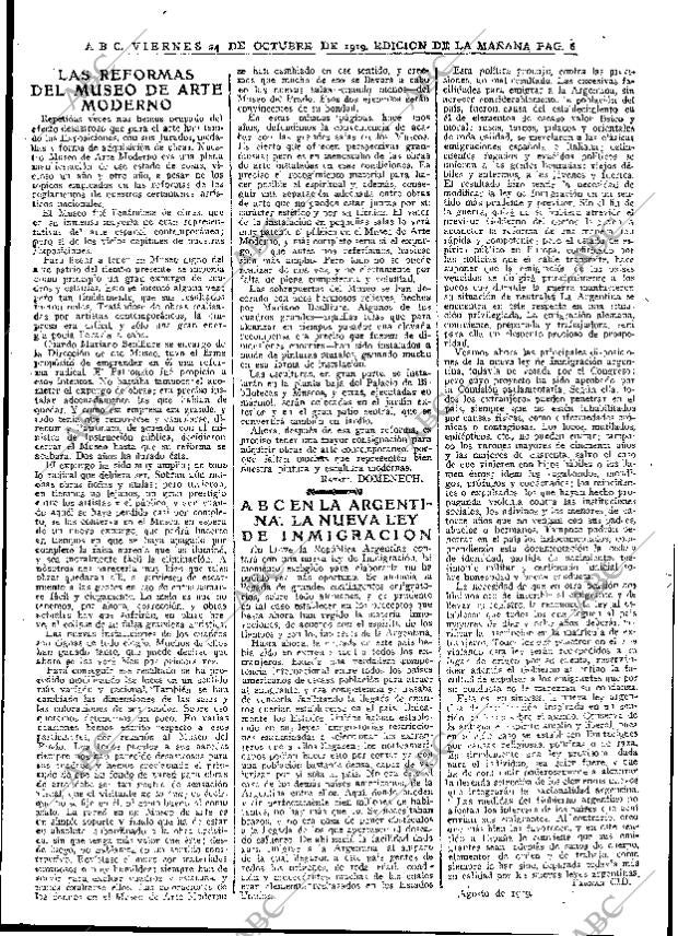 ABC MADRID 24-10-1919 página 6