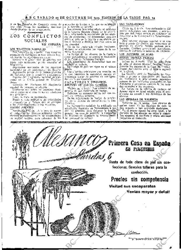 ABC MADRID 25-10-1919 página 14