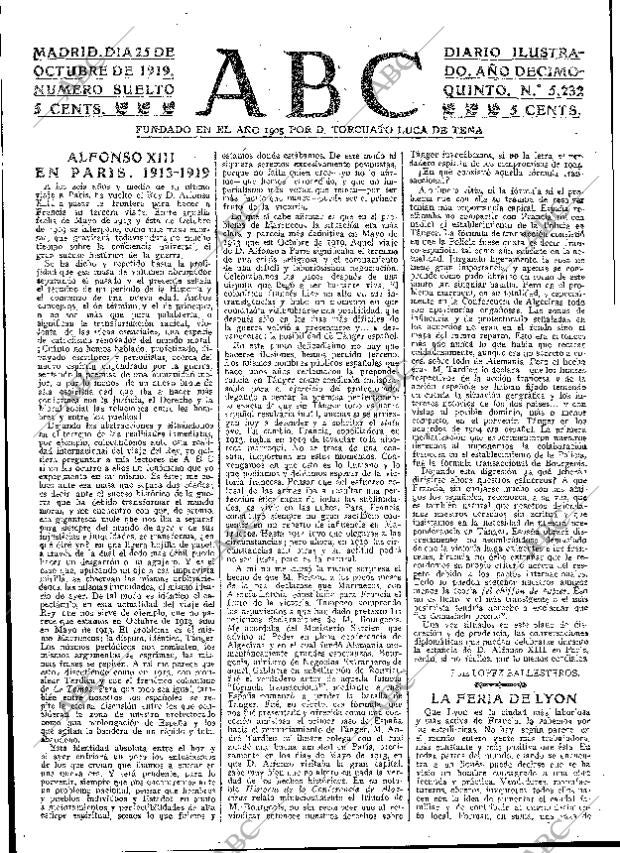 ABC MADRID 25-10-1919 página 3