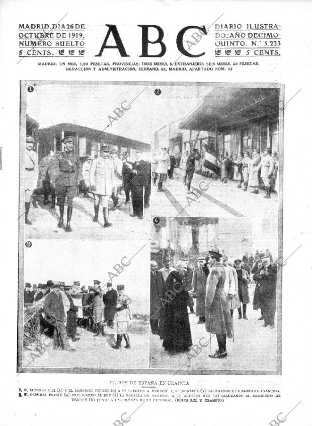 ABC MADRID 26-10-1919 página 1