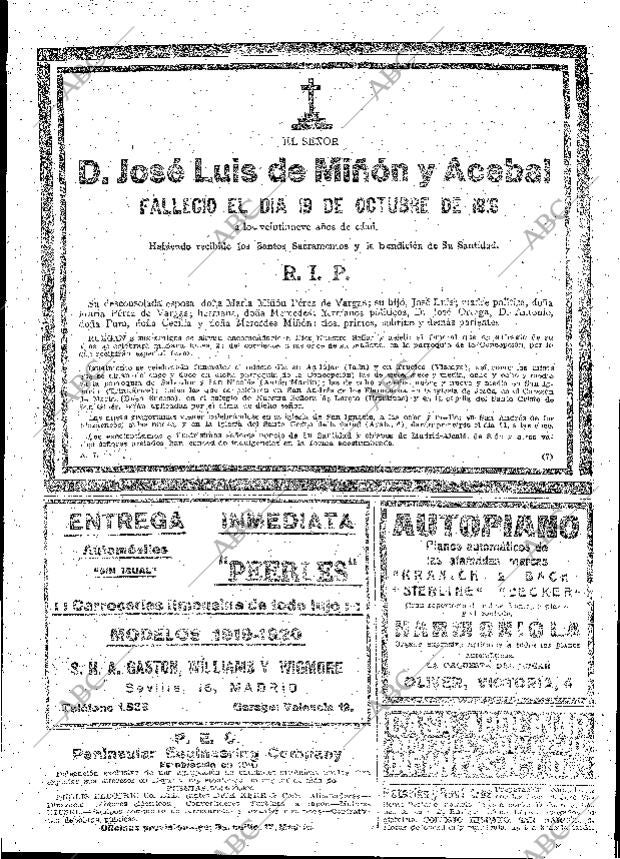 ABC MADRID 26-10-1919 página 20