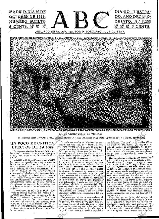 ABC MADRID 26-10-1919 página 3