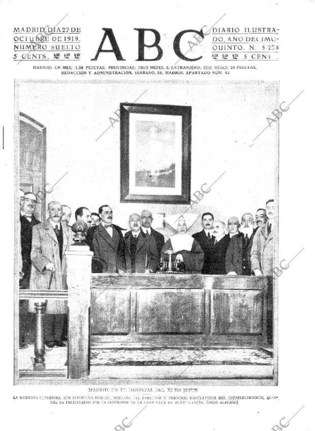 ABC MADRID 27-10-1919 página 1