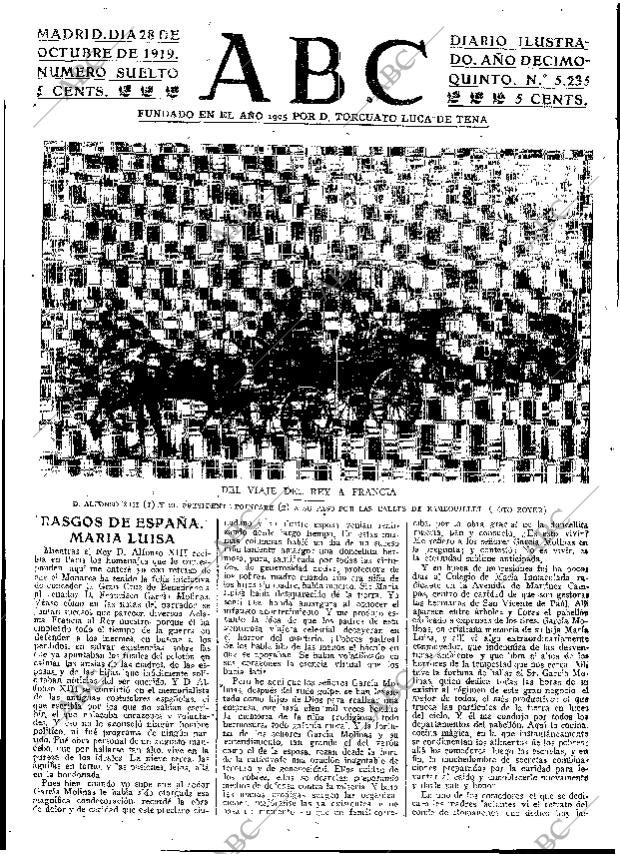 ABC MADRID 28-10-1919 página 3